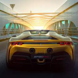 Nejvýkonnější Ferrari přišlo o střechu