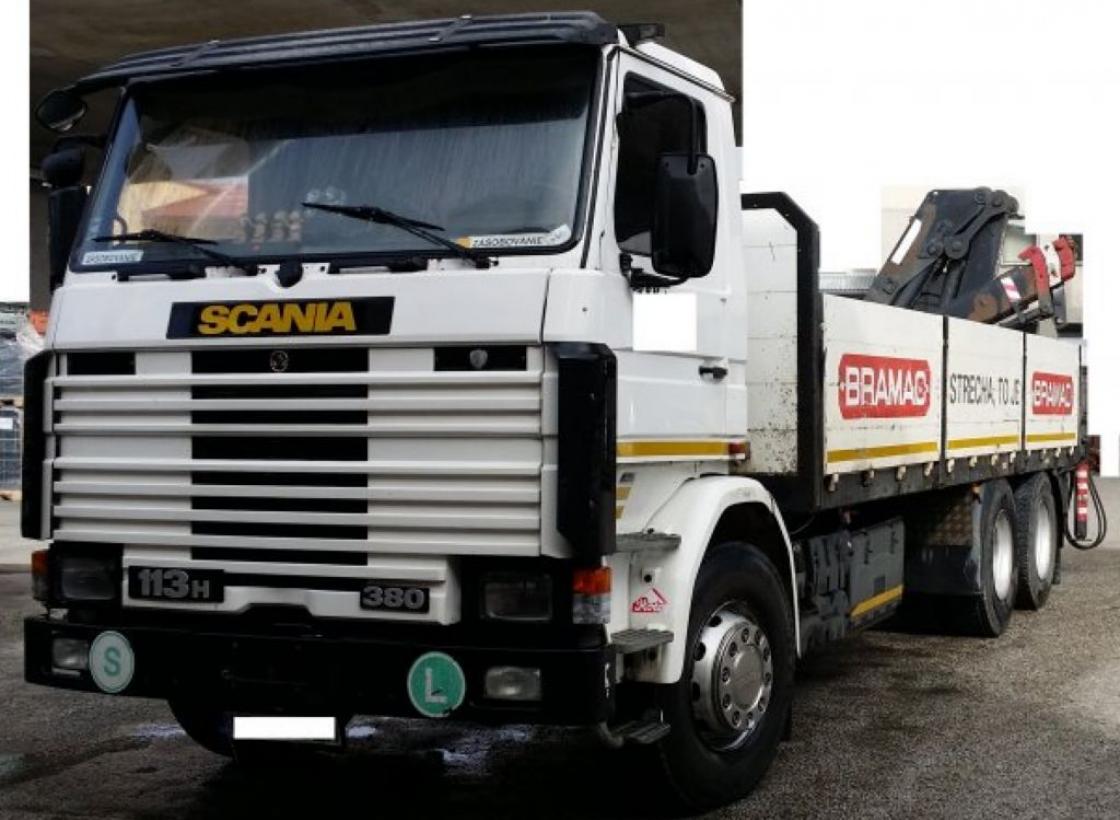Scania - 6x2 s HR Hiab, měchy